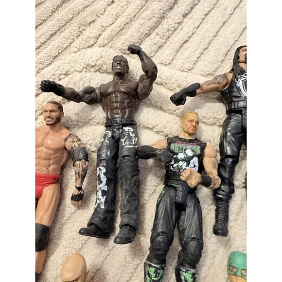 WWE Wrestling Action Figure Collection Lot Articulated Multicolor Plastic - Picture 4 of 14